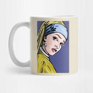 Lichtenstein Girl with a Pearl Earring Mug